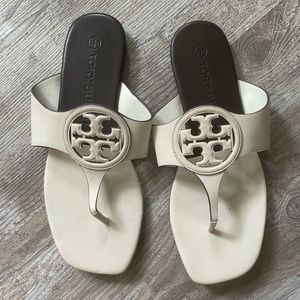 Tory Burch white sandals